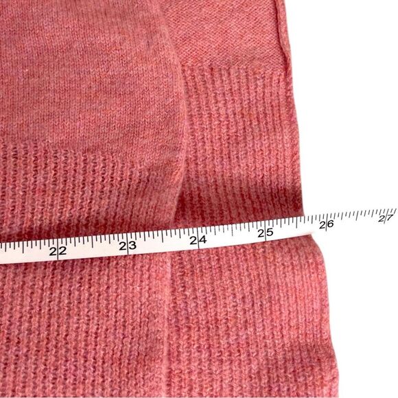 Max studio women’s size large knit ribbed pink Cashmere Sweater - Picture 5 of 5